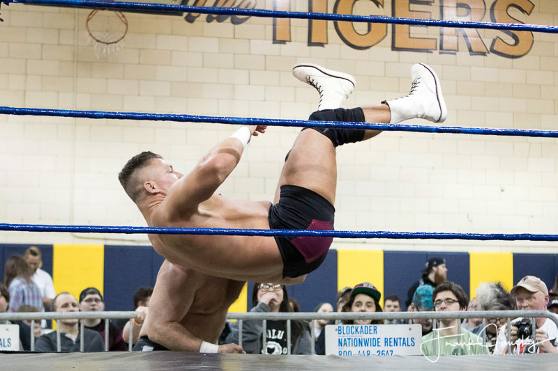CLEVELAND, OH - FEBRUARY 17: Action during Absolute Intense Wrestling's Walk The Plank at Our Lady of Mt. Carmel in Cleveland, OH. (Photo by Frank Jansky)