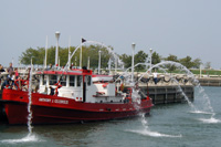 Fireboats on the Cuyahoga River